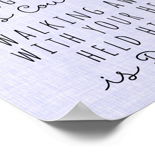 Knowing When To Walk Away Is Wisdom Poster (Coin)