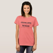 Knowledge and Wisdom Fruit Salad Funny T-shirt (Voorkant volledig)