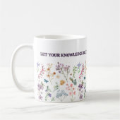 Knowledge bloom mug, wildflower study inspiration koffiemok (Links)