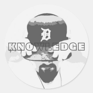 Knowledge Circle-Sticker Ronde Sticker