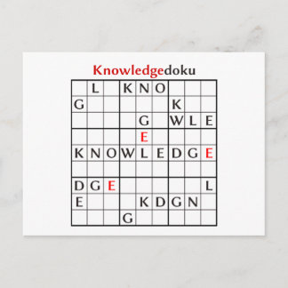 knowledgedoku briefkaart