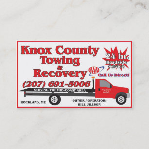 Knox County Towing AAA Visitekaartje