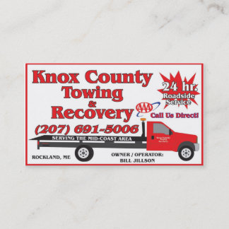 Knox County Towing AAA Visitekaartje
