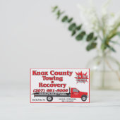 Knox County Towing Visitekaartje (Staand voorkant)