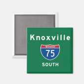 Knoxville 75 magneet (Voorkant / Achterkant)