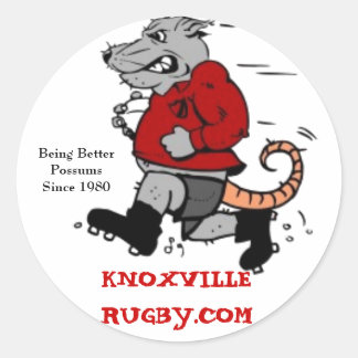 Knoxville Rugby Club Ronde Sticker
