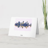 Knoxville Skyline Feestdagen Kaart (Achterkant)
