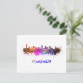 Knoxville skyline in waterverf briefkaart (Staand voorkant)