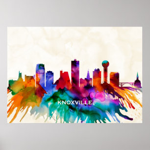Knoxville Skyline Poster