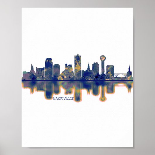 Knoxville Skyline Poster (Voorkant)