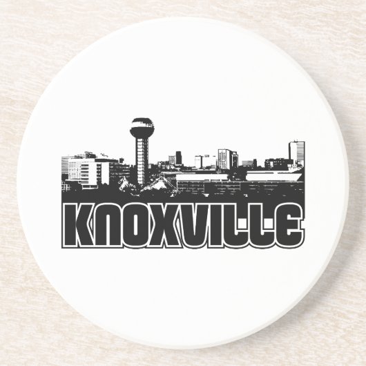 Knoxville Skyline Zandsteen Onderzetter (Voorkant)