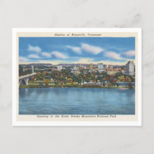  Knoxville Tennessee City Skyline jaren 1940 Briefkaart