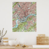 Knoxville Tennessee Map (1978) Poster (Keuken)