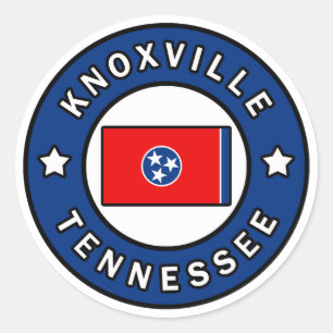 Knoxville Tennessee Ronde Sticker