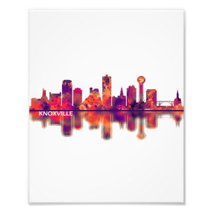 Knoxville Tennessee Skyline Foto Afdruk