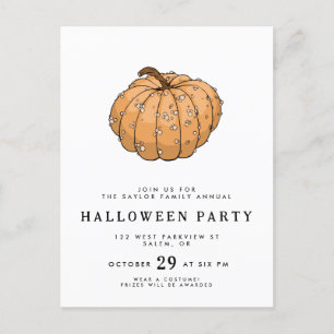 Knucklehead pompoen ontwerp briefkaart