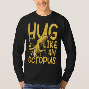 Knuffel als een octopus voor een veganistische dui t-shirt