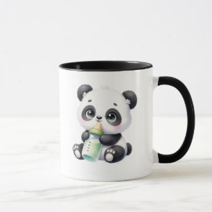 Knuffel Baby Panda Bamboe Koffiemok Adorab Mok