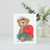 Knuffel Beer Briefkaart (Staand voorkant)