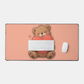 Knuffel beer bureaumat (Keyboard & Muis)