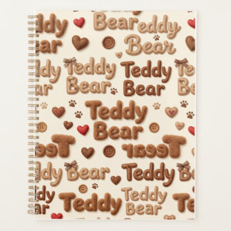 Knuffel Beer Patroon Spiraal Notebook & Journal Planner