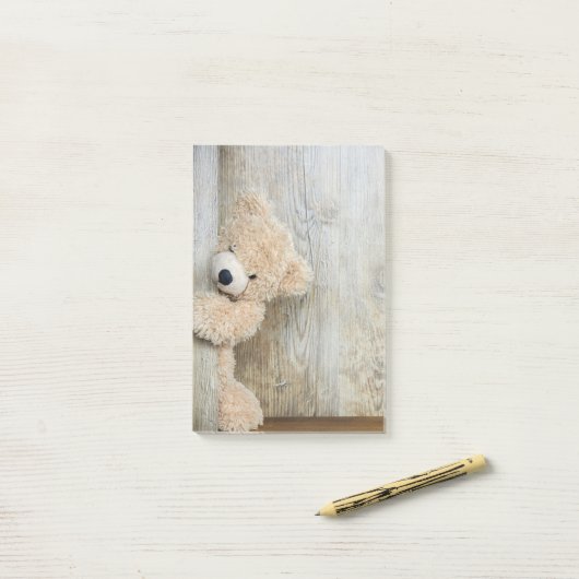 Knuffel Beer Post-it® Notes (Op bureau)