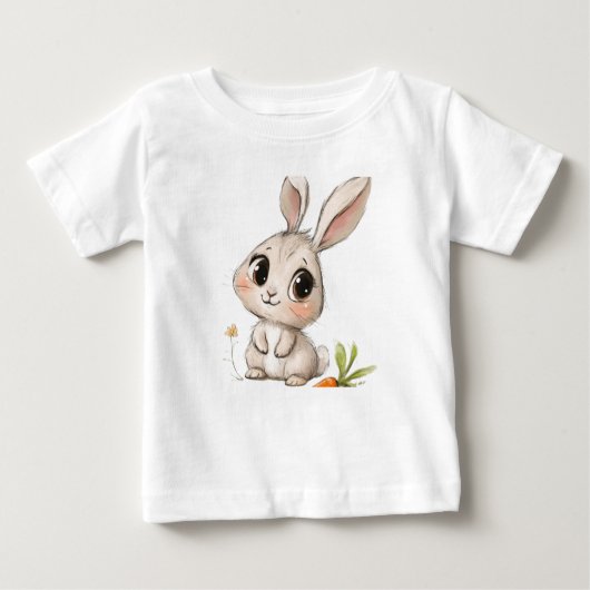 Knuffel Bunny Baby T-shirt (Voorkant)