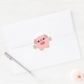 Knuffel Cartoon Varken Sticker (Envelop)