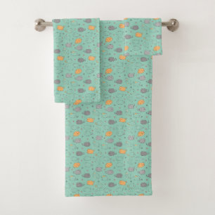 Knuffel & Cozy Slaperige Kat Droompatroon Bad Handdoek