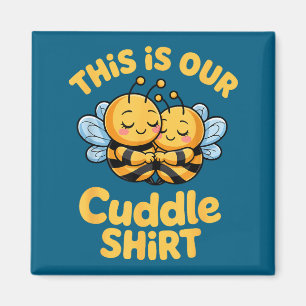 Knuffel Cute Bij Koppel Grappige Matching Magneet