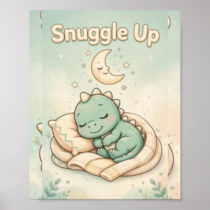 Knuffel Dinosaurus Kinderkamer Poster