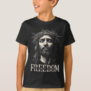 Knuffel Dom Jezus Christelijk Gezicht Kroon God Fa T-shirt