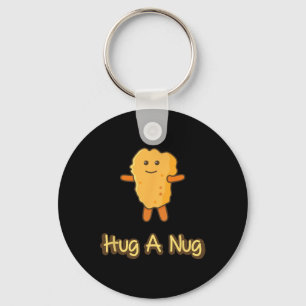 Knuffel Een Brok Grappige Kipnugget Fast Food  Sleutelhanger