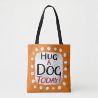 Knuffel een hond vandaag Canvas tas