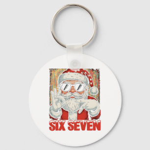 Knuffel Funny Six Seven Meme Kerst Cool Santa S Sleutelhanger