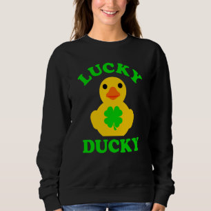 Knuffel Gele Rubber Eend Vierbladige C Geluks Eend Trui