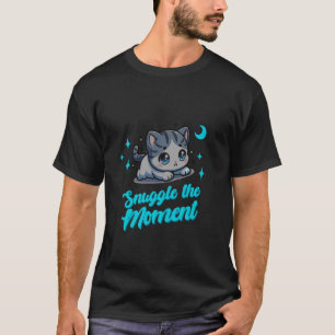 Knuffel het moment Mooie baby luier Kitten knuffel T-shirt