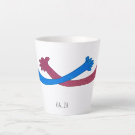 Knuffel...Ish Latte Mok, voel je geliefd bij elke  Mok