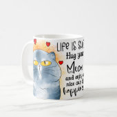 Knuffel je miauw mok (Voorkant links)