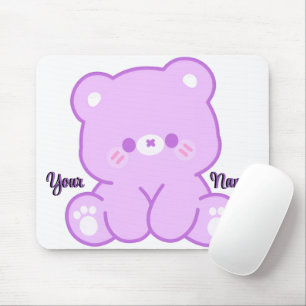 Knuffel Kawaii Teddy Paarse Beer Aangepaste Muisma Muismat
