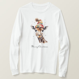 Knuffel Kerst Giraf, op maat T-shirt
