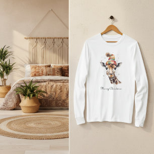 Knuffel Kerst Giraf, op maat T-shirt