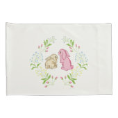 Knuffel Kinderen Krans Konijn Kussensloop (Achterkant-Rechts)