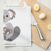 Knuffel KOALA - Behoud - Bedreigd dier Theedoek (Quarter Fold)