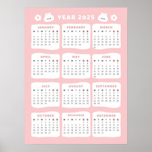 Knuffel Konijn 2025 Agenda Poster