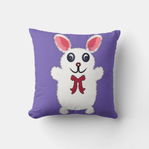 Knuffel Konijn met Rode Strik - Chri Kussen