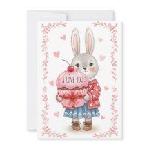 Knuffel Konijn met Roze Cupcake