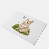 Knuffel Konijn Welkom deurmat natuur (Schuin)