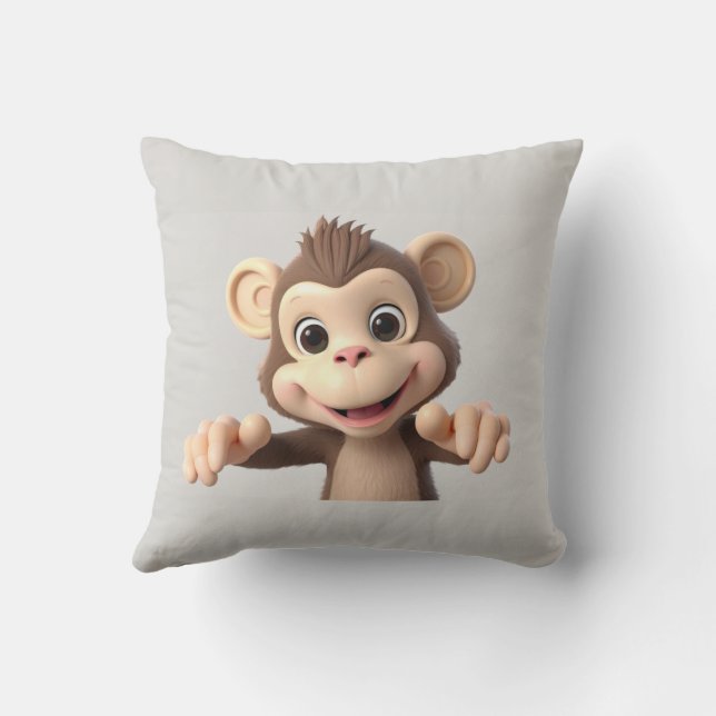 Knuffel me aap kussen (Achterkant)