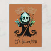 Knuffel me, het is Halloween Briefkaart (Voorkant)